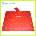 Poncho de pluie de PVC de marque faite sur commande de logo pour la promotion